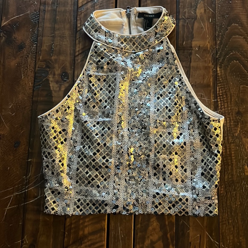 Dressy sexy bedazzle top